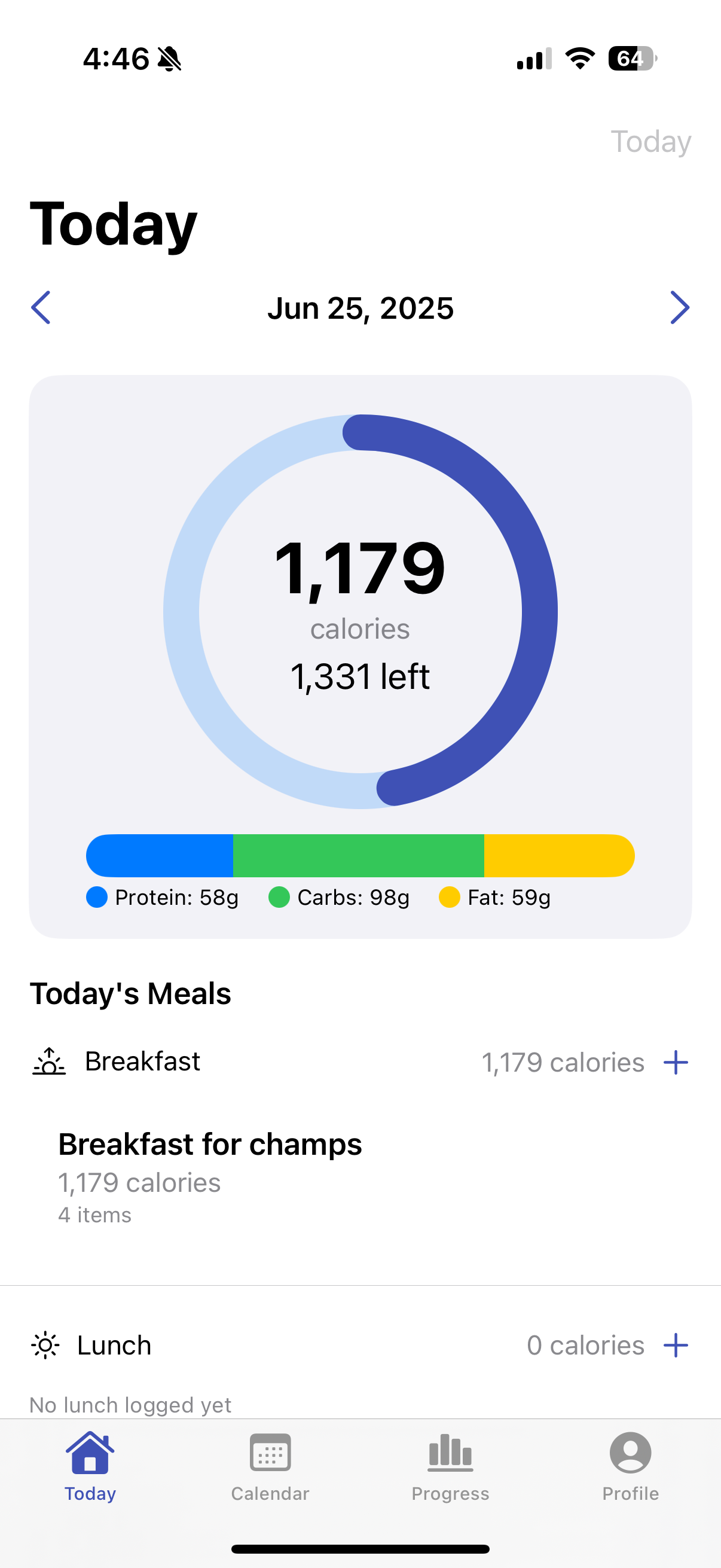 NomNomics App Screenshot